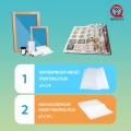 Оптовая продажа фабрики QINGYI прозрачная водонепроницаемая ПЭТ-пленка для струйной печати для позитивной шелкографии 