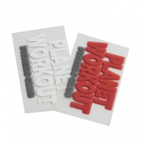 transfertagfactory custom silicone logo stickers labels 3d thick silicone heat transfer label for clothing label by Transfertagfactory